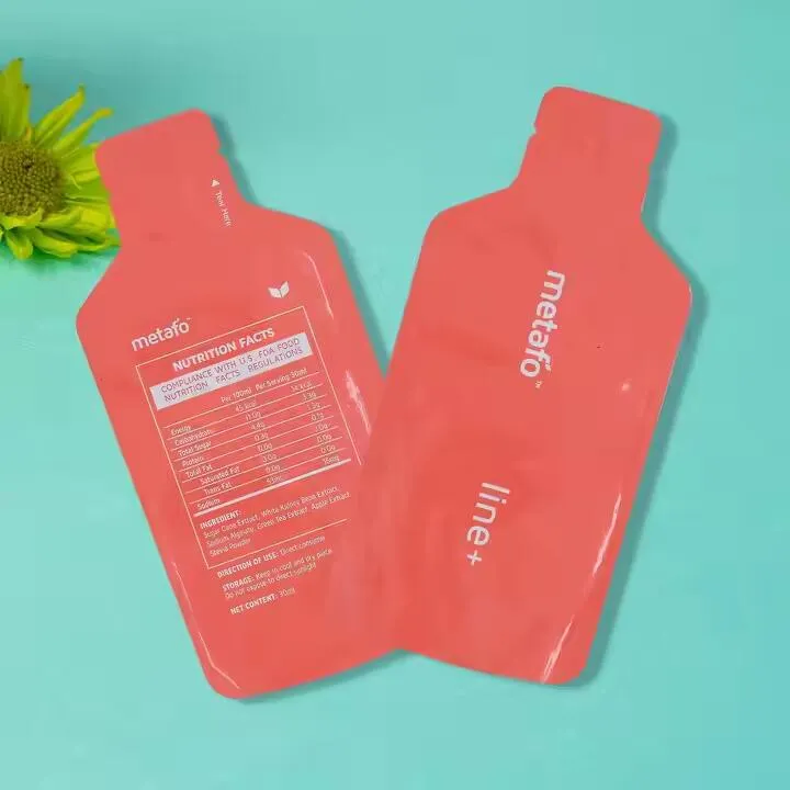 Hình dạng tùy chỉnh Ba mặt Seal Mylar Pouch Bao bì đồ uống Túi hình dạng đặc biệt